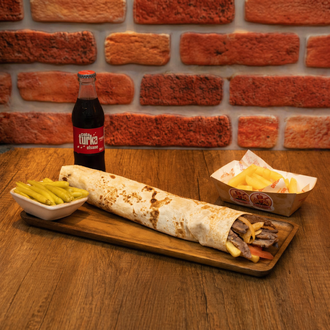 Odun Ateşinde Dürüm Et Döner Menü (70Gr.) görseli