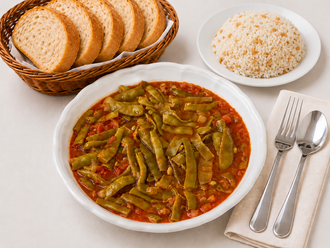 Taze Fasulye + Pirinç Pilavı görseli