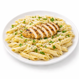 Izgara Tavuk + Kremalı Penne Makarna görseli