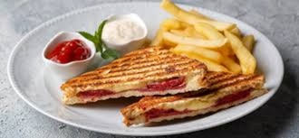 Karışık Tost Ekmek & Patates,ayran görseli