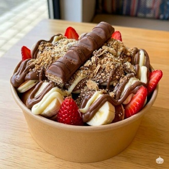 Kinder Bueno Pancake Bowl Waffle Medium görseli