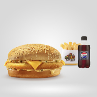 Mega Chicken Burger Menü görseli