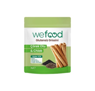 Wefood Glutensiz Çörek Otu & Chialı Grissini (40 Gr.) görseli