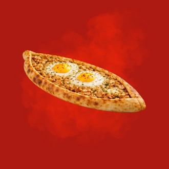 Tavuklu Kaşarlı Yumuratlı Pide görseli