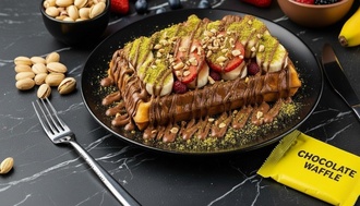Sütlü Çikolatalı Waffle (Large) görseli