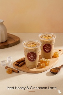 Iced Honey & Cinnamon Latte görseli