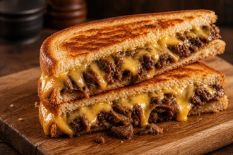 Cheddarlı Kavurmalı Tost görseli