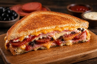 Jambonlu Cheddarlı Tost görseli