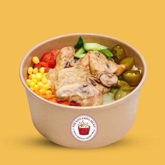 Kovamda Kremalı Mantarlı görseli