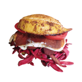 İzmir Baba Kumru Hamburger + Patates Kızartaması ( 150Gr ) +Ayran ( 17 Cl ) görseli