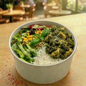 Kovada Fesleğen Soslu Tavuklu Basmati görseli