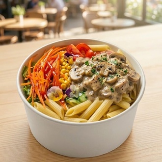 Kovada Krema Mantarlı Tavuklu Penne görseli