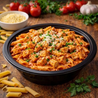 Kremalı Domatesli Tavuklu Penne görseli