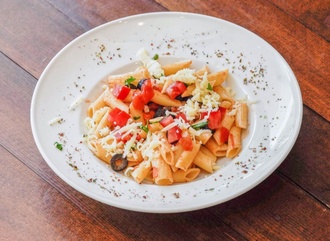 Pesto Soslu Mantarlı Penne görseli