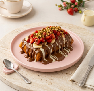 Garfield Muzlu & Çilekli Waffle görseli