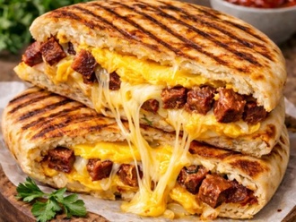 Yumurtalı Kavurmalı Kaşarlı Tost görseli