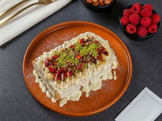 Beyaz Çikolatalı Waffle (Büyük Hamur) görseli