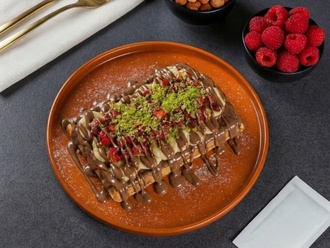 Sütlü Çikolatalı Waffle (Büyük Hamur) görseli