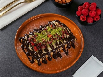 Bitter Çikolatalı Waffle görseli