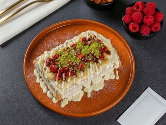 Beyaz Çikolatalı Waffle görseli
