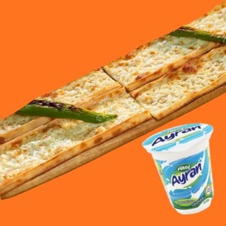 2 Adet Peynirli Pide + 275 Ml. Ayran görseli