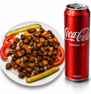 Pilav Üstü Dana Arnavutciğeri +Coca Cola görseli