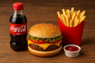 Chees Burger Menü 100 Gr görseli
