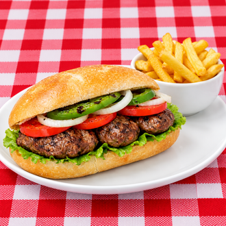Cızbız Köfteli Büyük Baget & Patates görseli