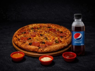Orta Boy Free Pizza & Pepsi (250 Ml) görseli