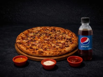 Kavurmalı Orta Boy Pizza & Pepsi (250 Ml) görseli