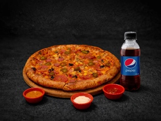 Acı Sever Pizza & Pepsi (250 Ml) görseli