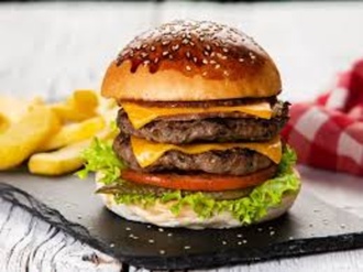 Duble Hamburger & Patates görseli