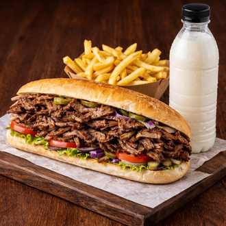 Sandviç Ekmeğine Et Döner Menü görseli