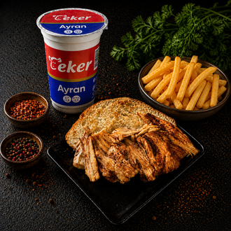 Ekmek Arası Döner + Ayran + Patates görseli