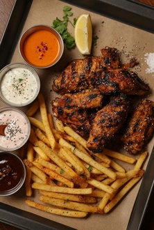 Chia Tohumlu Chicken Wings (8 Adet) görseli
