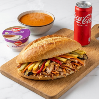 Tam Ekmek Arası Tavuk Döner Ve Çorba Menü görseli