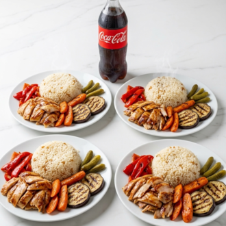 4'Lü Pilav Üstü Tavuk Döner Menüsü görseli