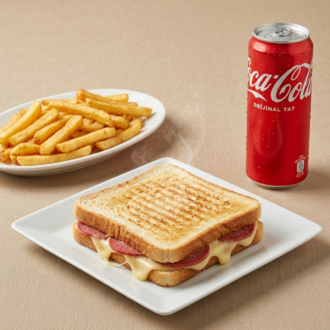 Salamlı Kaşarlı Tost Menüsü görseli
