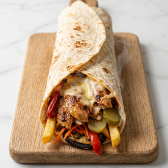 Etibeyaz Kaşarlı Tavuk Döner Dürüm (100 Gr.) görseli