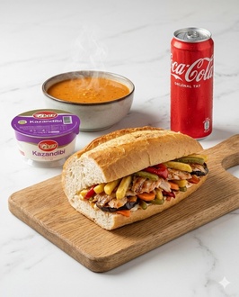 3/4 Ekmek Arası Tavuk Döner & Çorba Menüsü görseli