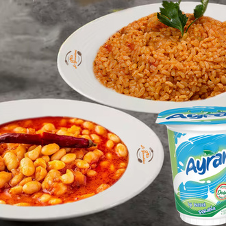 Menü 1 Bulgur Pilavı Kurufasulye + Ayran görseli