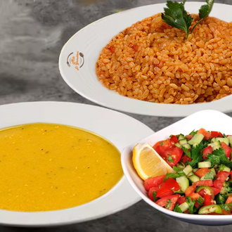 Menü 5 Mercimek Çorbası, Bulgur Pilavı, Çoban Salata görseli