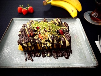 Bitter Çikolatalı Waffle (Tek Kişilik) görseli