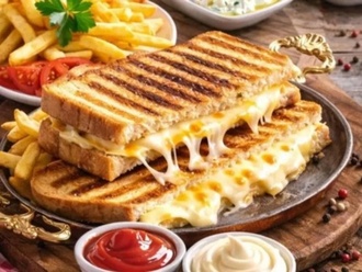 Sade Sucuklu Tost görseli