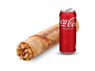 Tavuk Döner +Kutu Kola görseli