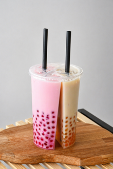İkili Bardak Çilek&mango Bubble Tea görseli