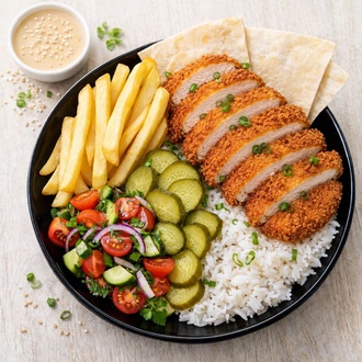Tavuk Şinitzel Bowl görseli