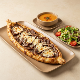 Dönerli Kaşarlı Pide Menü görseli