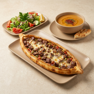 Kuşbaşılı Kaşarlı Pide Menü görseli