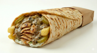 Köz Patlıcanlı Tavuk Döner Dürüm görseli